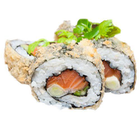 Terriyaki zalm temp roll