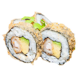 Avocado prawns temp roll