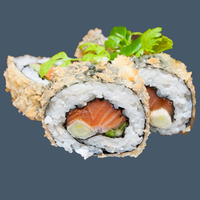 Terriyaki zalm temp roll