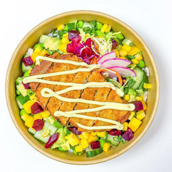 Vegetarische Katsu Poke Bowl