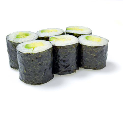 6 stuks hosomaki avocado